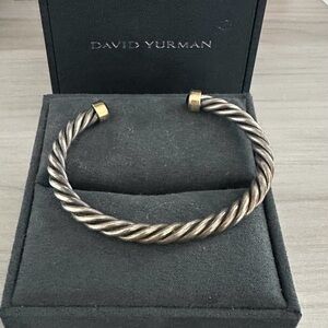 David Yurman Twisted Silver and Gold Men's Bracelet